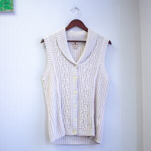 Woolrich Small Collared Sweater Vest Cardigan